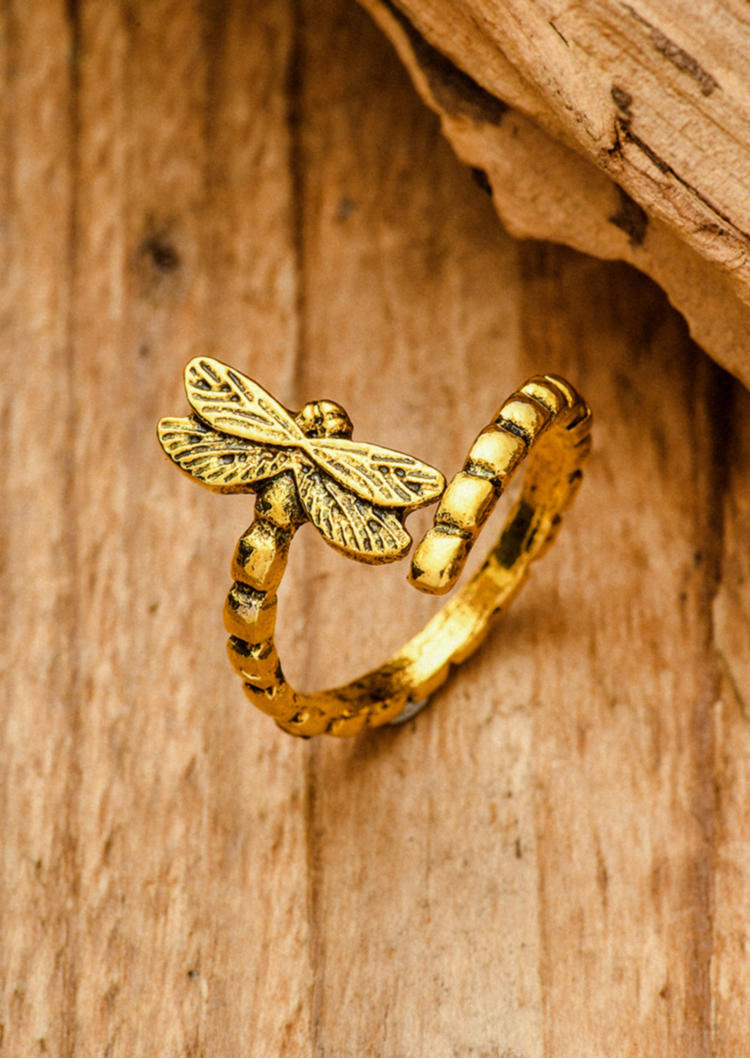 Dragonfly Open Alloy Ring