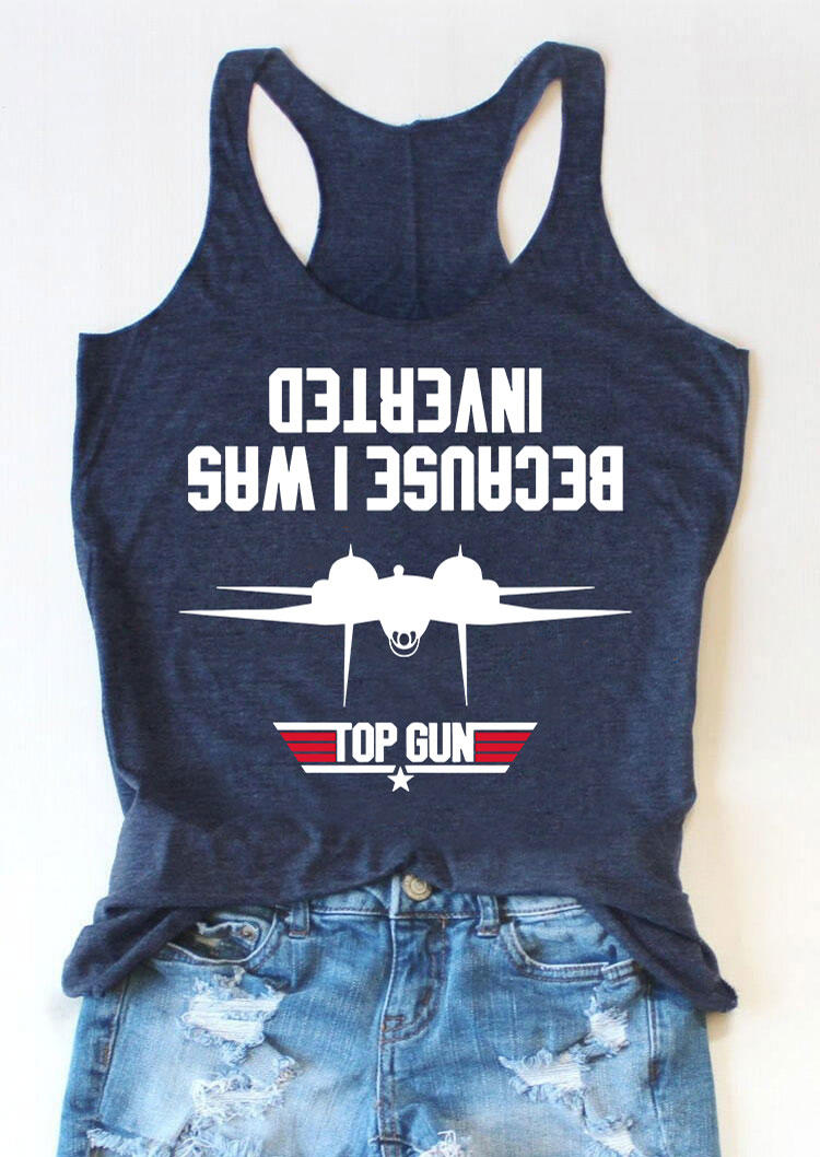 

Top Gun Casual Racerback Tank - Navy Blue, 537056