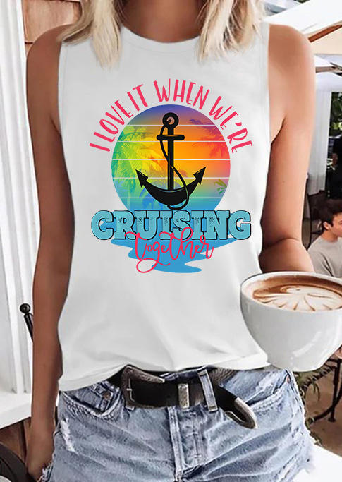 

I Love It When We're Cruising Together Tank - White, 537058