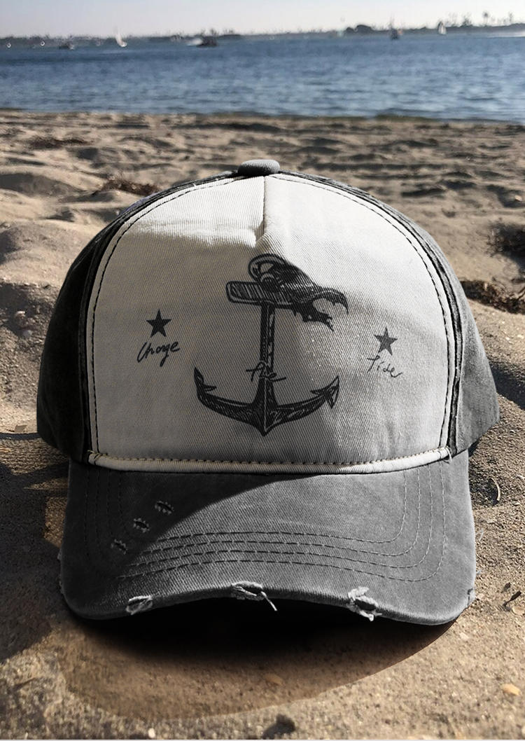 

Anchor Color Block Baseball Cap, Multicolor, SCM002671