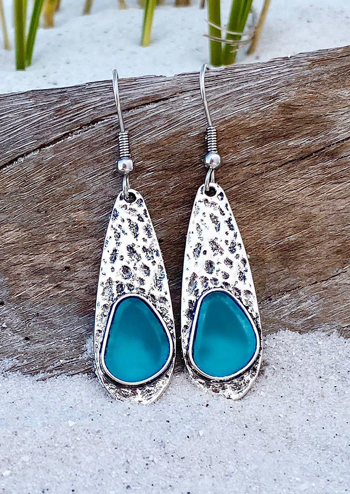 

Wrop Drop Hook Alloy Earrings, Silver, SCM002435