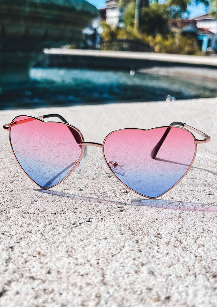 

Gradient Heart Fashion Sunglasses, Multicolor, SCM003034