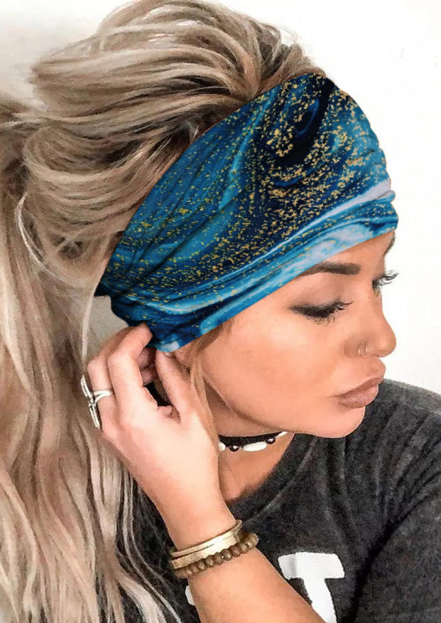 

Abstract Graphic Sport Wide Headband, Multicolor, SCM003067