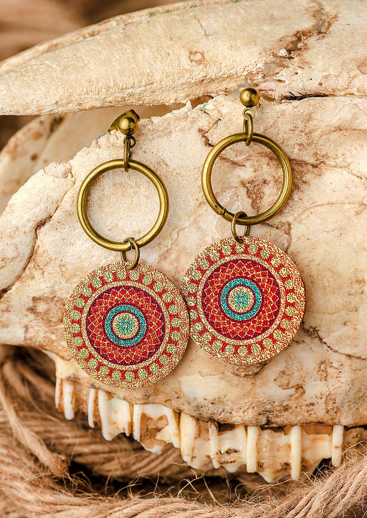 

Bohemian Ethnic Floral Chic Stud Earrings, Multicolor, SCM001702