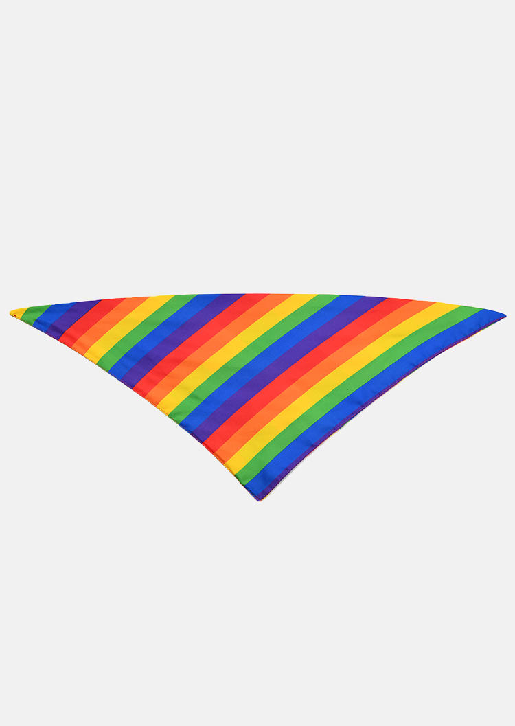 Rainbow Pet Triangle Scarf