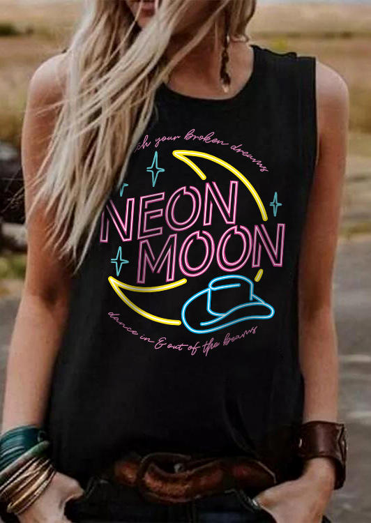 

Neon Moon O-Neck Tank - Black, SCM003233