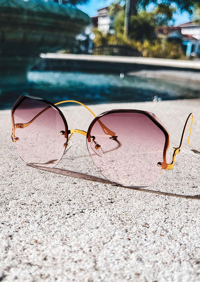 

Borderless Gradient Alloy Frame Sunglasses, Multicolor, SCM003166