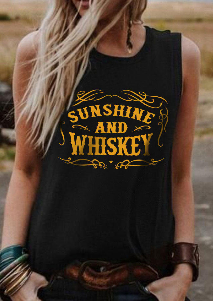 

Sunshine And Whiskey O-Neck Tank - Black, 537175