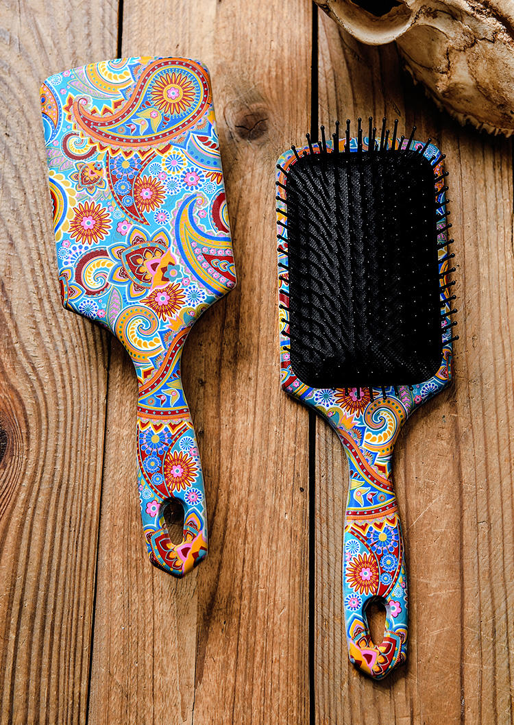 

Paisley Floral Ttrendy Square Hair Comb, Multicolor, SCM003620