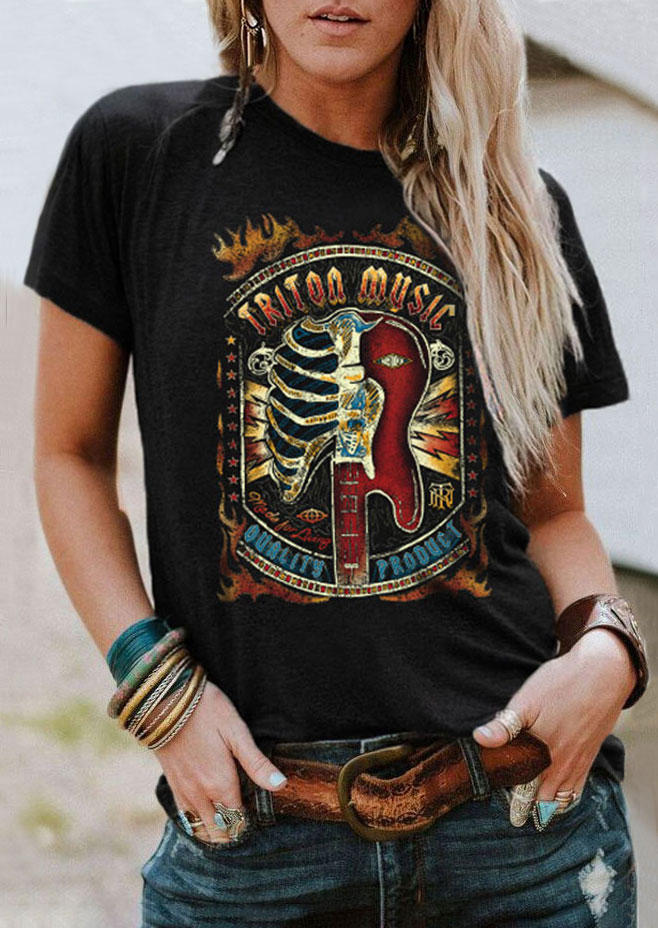 

Triton Music Made For Living Quality Product T-Shirt Tee - Black, SCM004379