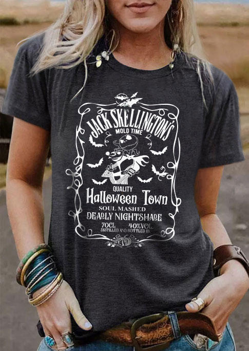 

Halloween Town Soul Masked Deadly Nightshade T-Shirt Tee - Dark Grey, Gray, SCM005049