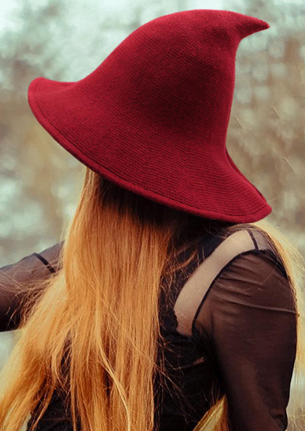 

Halloween Witch Beanie Hat, Red, SCM004181
