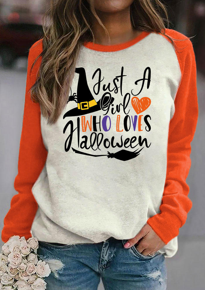 

Just A Girl Who Loves Halloween Sweatshirt - White, SCM005146