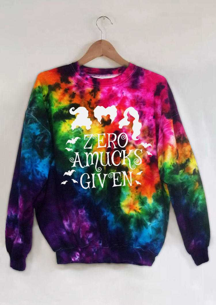 

Zero Amucks Given Tie Dye Sweatshirt, Multicolor, SCM005484