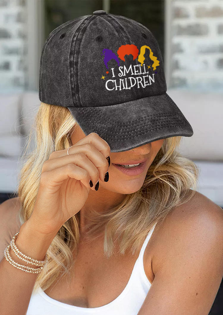 

Halloween I Smell Children Baseball Cap, Black, SCM005515