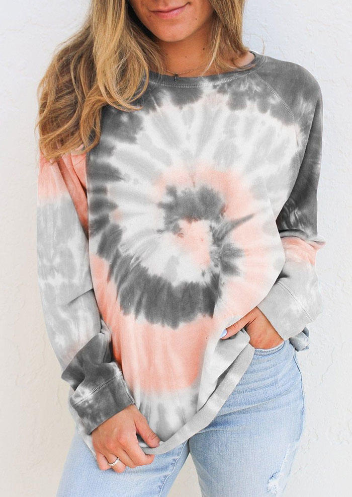 

Tie Dye Pullover Casual Sweatshirt, Multicolor, SCM005692