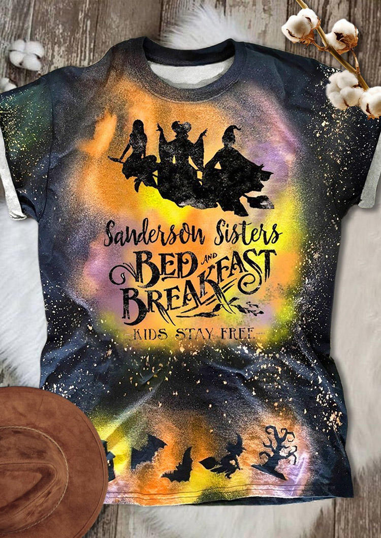 Tie Dye O-Neck T-Shirt Tee