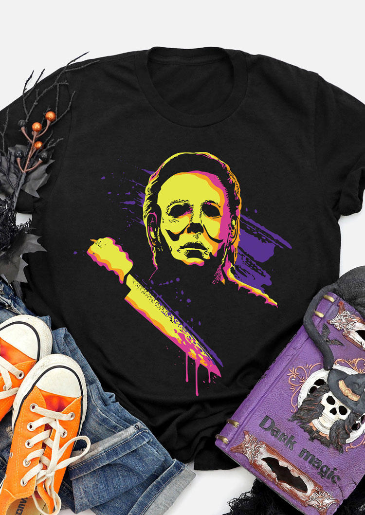 

Halloween Horror Movie T-Shirt Tee - Black, SCM005675