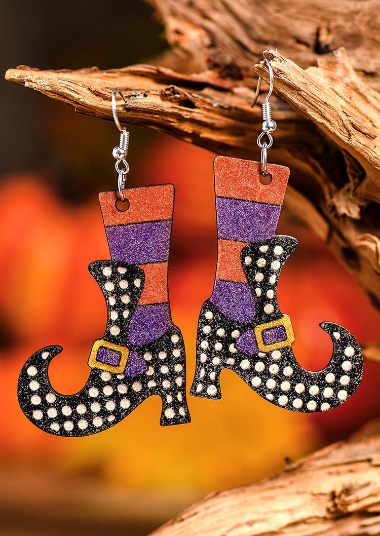 

Halloween Witch Legs Earrings, Multicolor, SCM005721