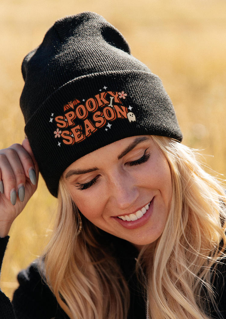 

Halloween Spooky Season Floral Hat, Black, SCM005755