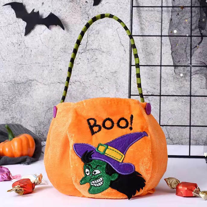 Happy Halloween Boo Pumpkin Face Candy Bag
