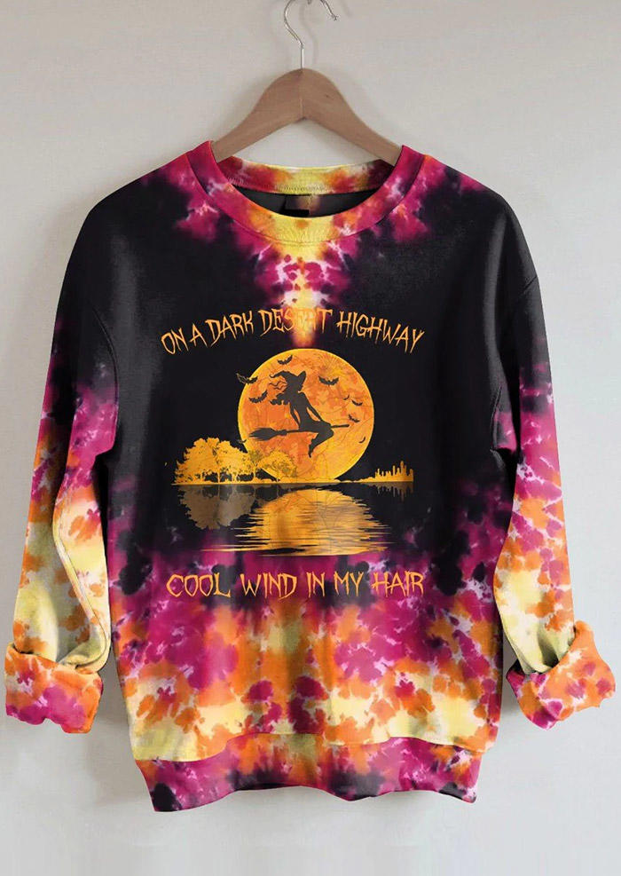 

On A Dark Desert Highway Cool Wind In My Hair Sweatshirt, Multicolor, SCM006156