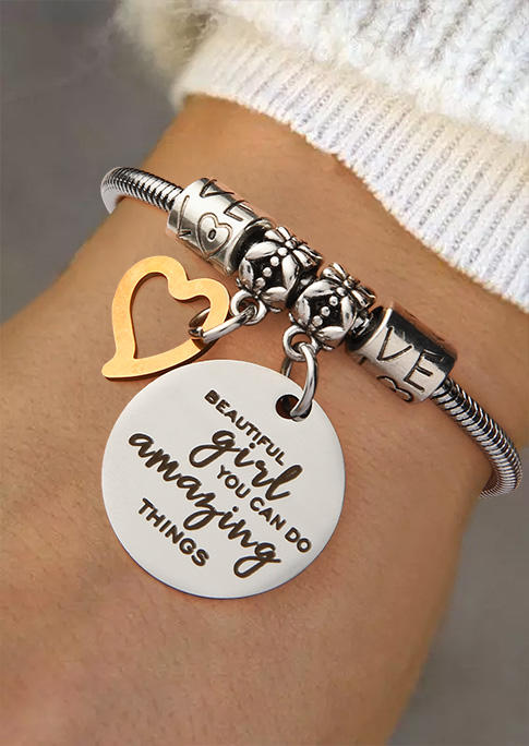 Beautiful Girl You Can Do Amazing Things Bracelet