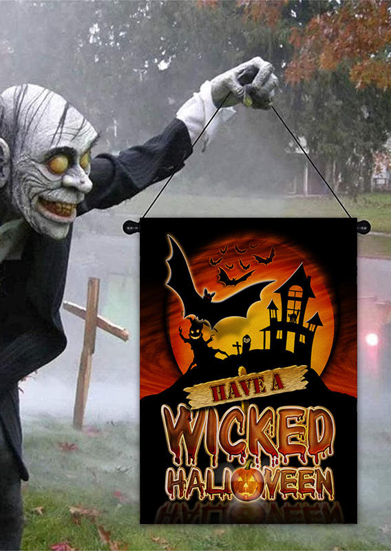 

Happy Halloween Garden Flag, Black, SCM006412