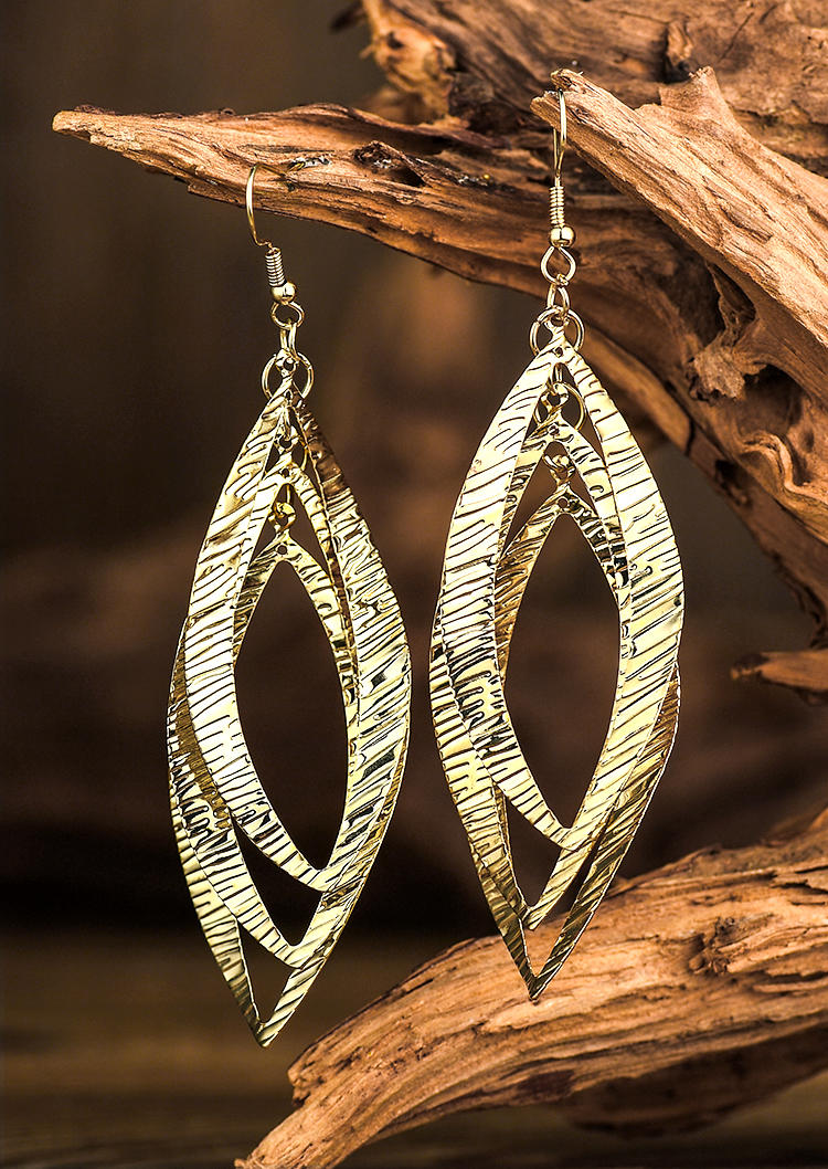 Multilayer Hook Alloy Earrings