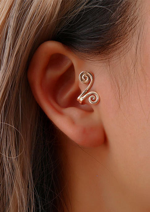1Pc Spiral Alloy Ear Clip Earring