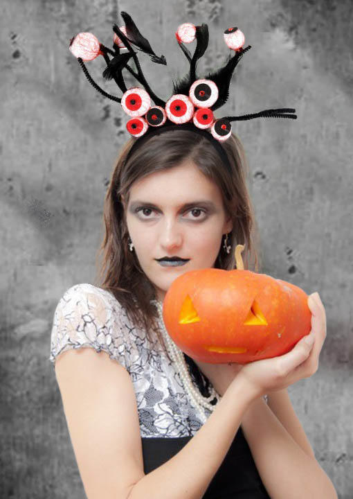 

Halloween Eyeball Shape Headband, Multicolor, SCM006723