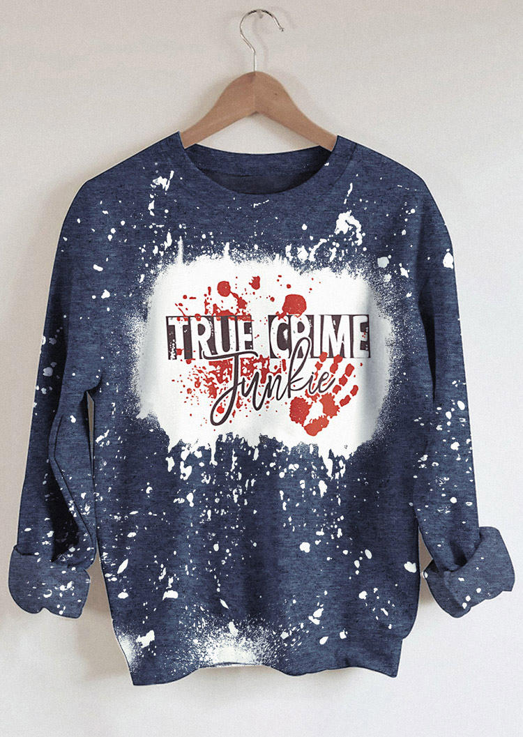 

Halloween Horror Movie Bleached Sweatshirt, Multicolor, SCM006370
