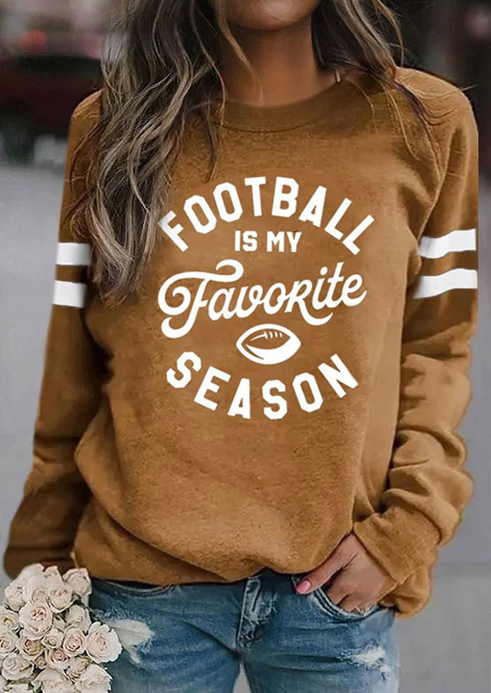 

Football Is My Favorite Season Sweatshirt - Brown, SCM006844