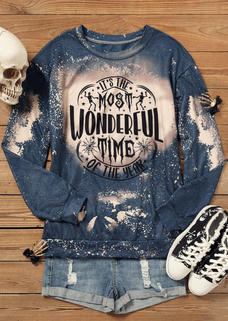 It's The Most Wonderful Time Of The Year Bleached Sweatshirt