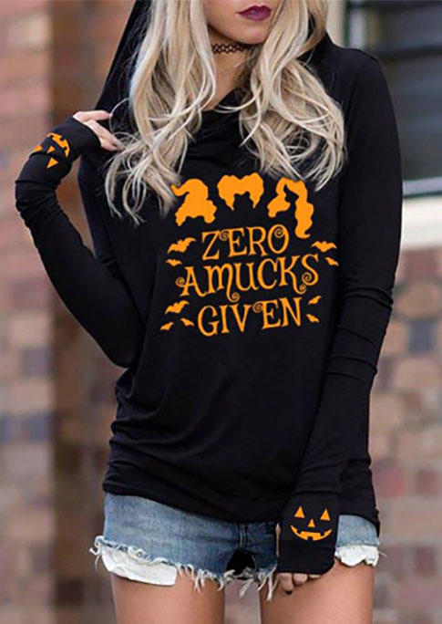 

Halloween Zero Amucks Given Pumpkin Face Hoodie - Black, SCM007324