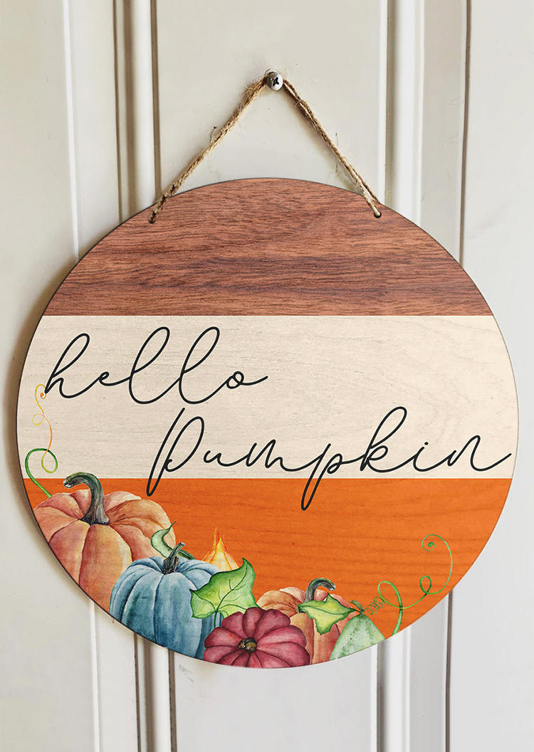 

Hello Pumpkin Color Block Ornament, Multicolor, SCM007357