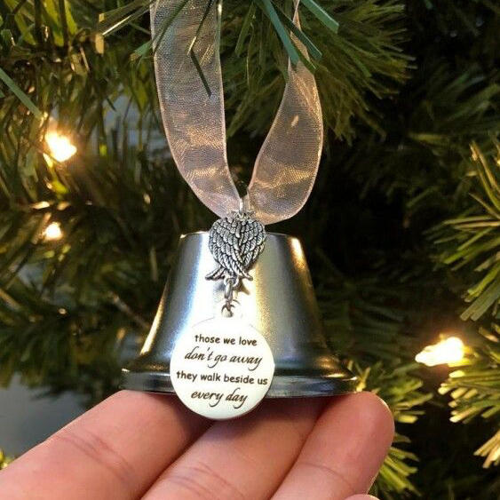 Christmas Those We Love Don't Go Away Bell Pendant Ornament