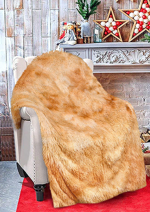 

Warm Soft Plush Blanket - Orange, SCM007198