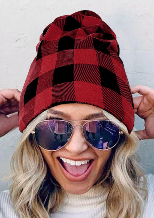 

Buffalo Plaid Hollow Out Hat, Multicolor, SCM007476