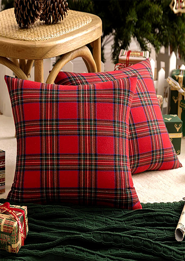 

Plaid Striped Pillowcase without Pillow, Multicolor, SCM007638