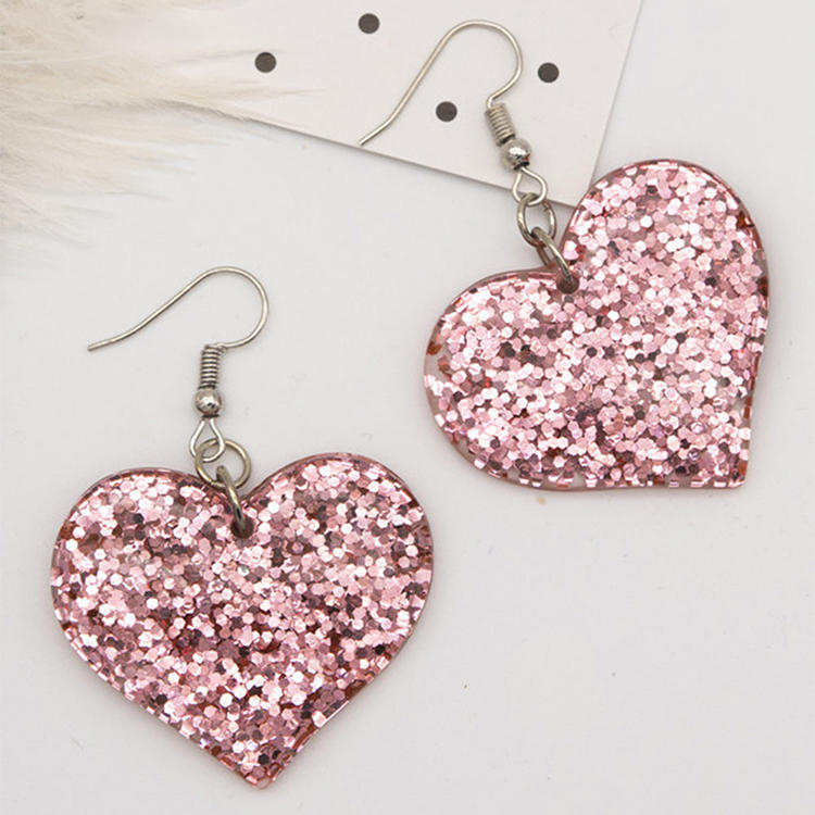 Love Heart Hook Earrings