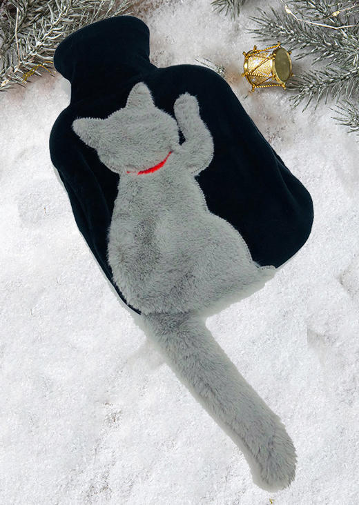 Plush Long Tail Cat Hot Water Bag