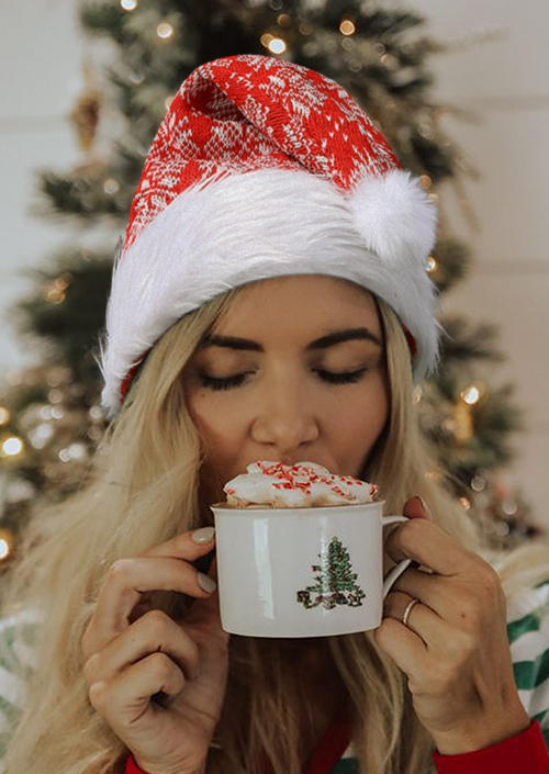

Christmas Snowflake Santa Claus Hat, Red, SCM007983