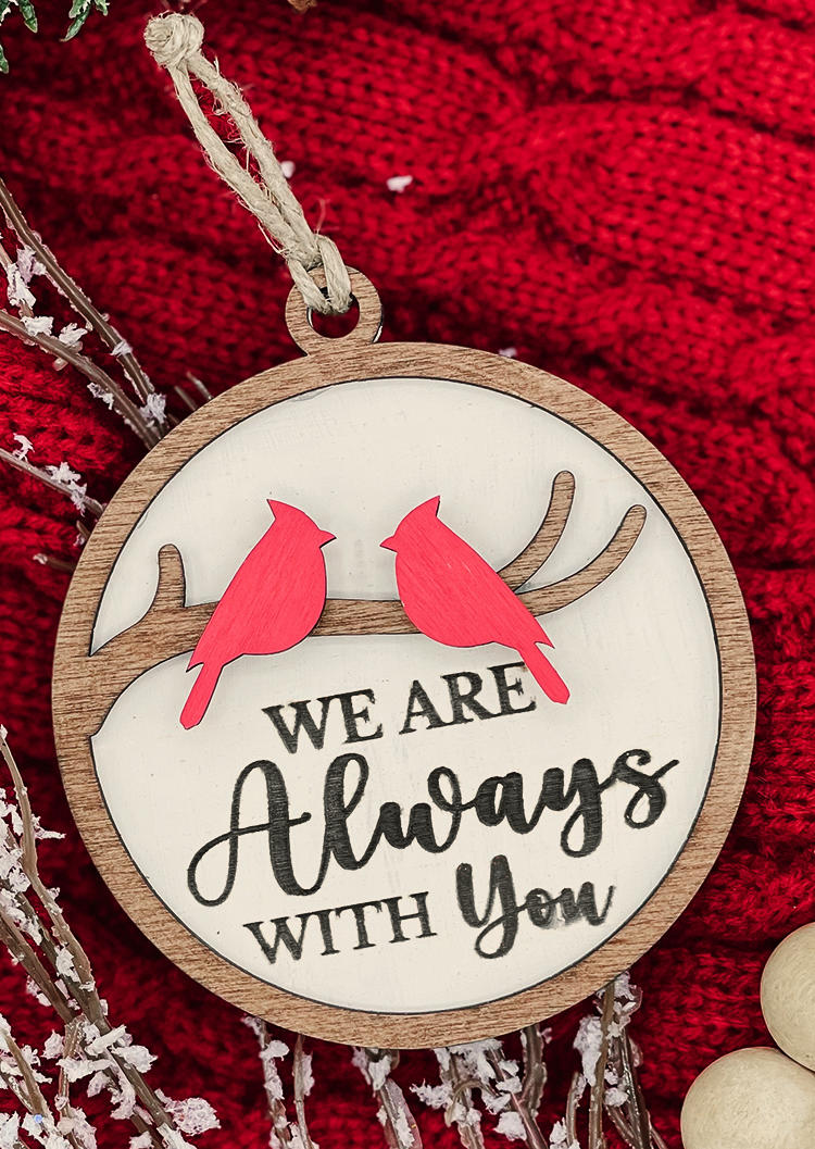 

Christmas I Am Always With You Hanging Ornament, Red, SCM008226