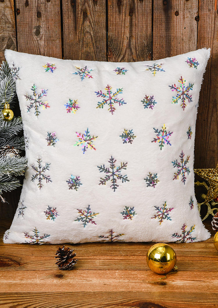 

Christmas Snowflake Pillowcase without Pillow, White, SCM007917