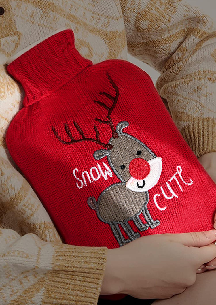 Christmas Snow Cute Reindeer Hand Warmer Water Bag