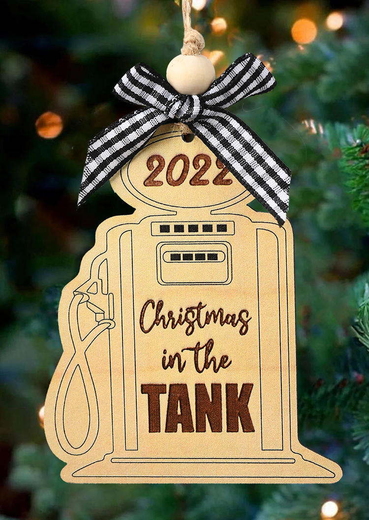 

2022 Christmas In The Tank Plaid Hanging Ornament, Multicolor, SCM007823