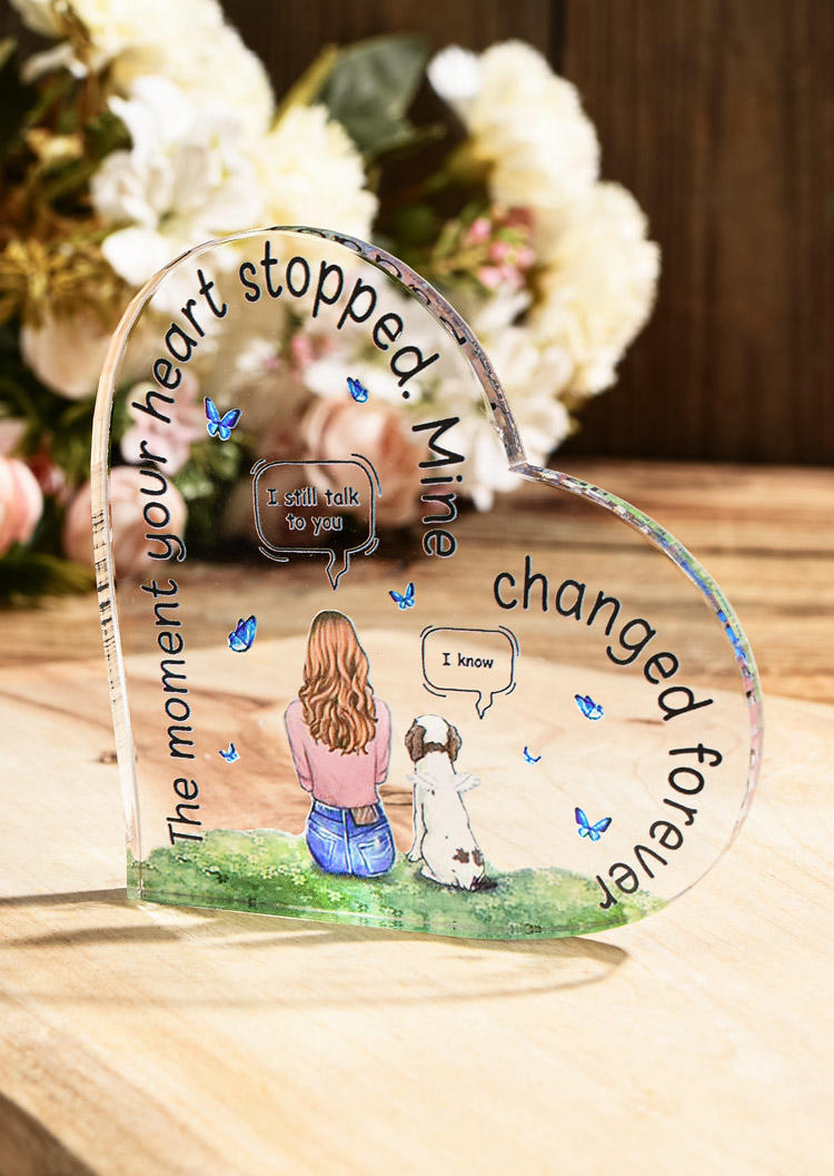 

The Moment Your Heart Stopped Mine Changed Forever Ornament, Multicolor, SCM008269