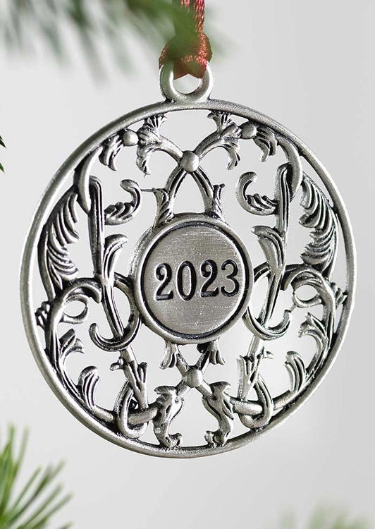 

2023 Joy Love Peace Family Christmas Ornament, White, SCM008365