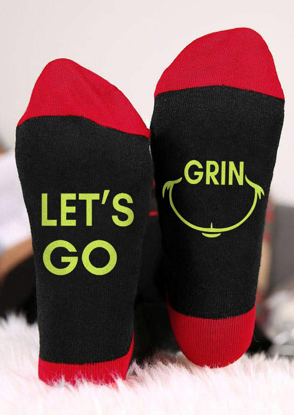 

Christmas Let's Go Crew Socks, Multicolor, SCM008832